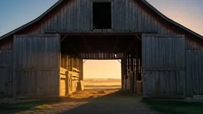 Barn interior starting-frame reference
