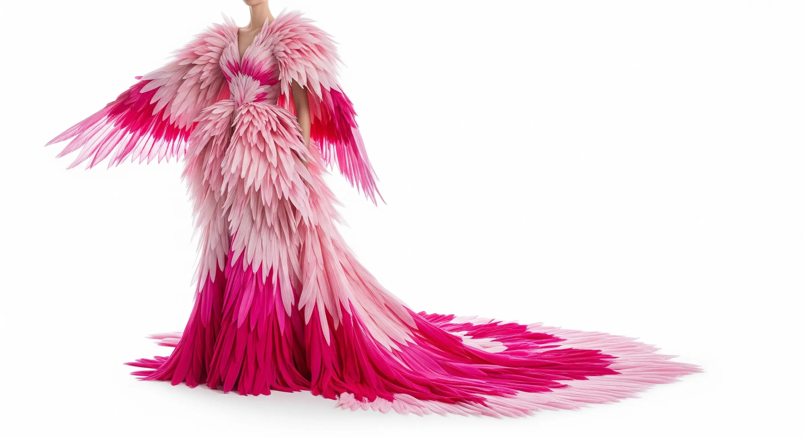 Flamingo couture model reference two